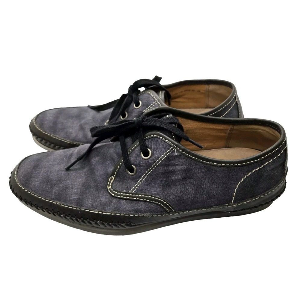 John Varvatos USA Hester Low Chukka Canvas Shoes Mens Size 9 Gum Sole